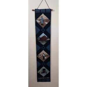 Amish Life tapestry Bell Pull wall hanging 7.5” x 40” Mill Street